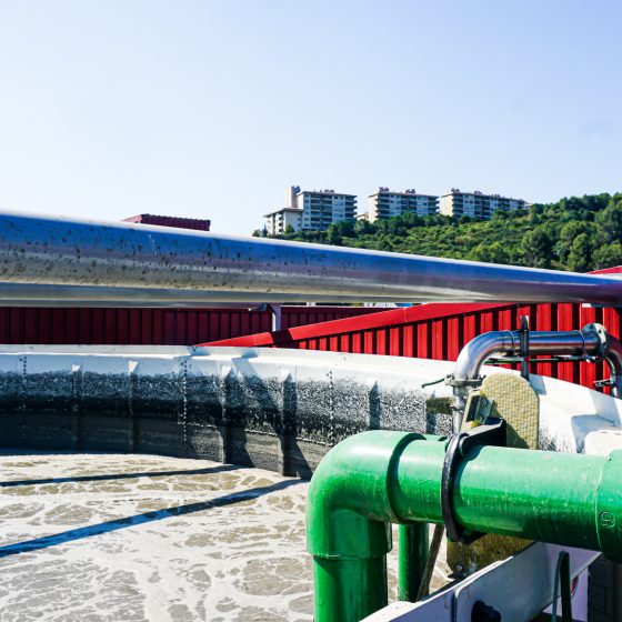 ETAR en industria de reciclaje