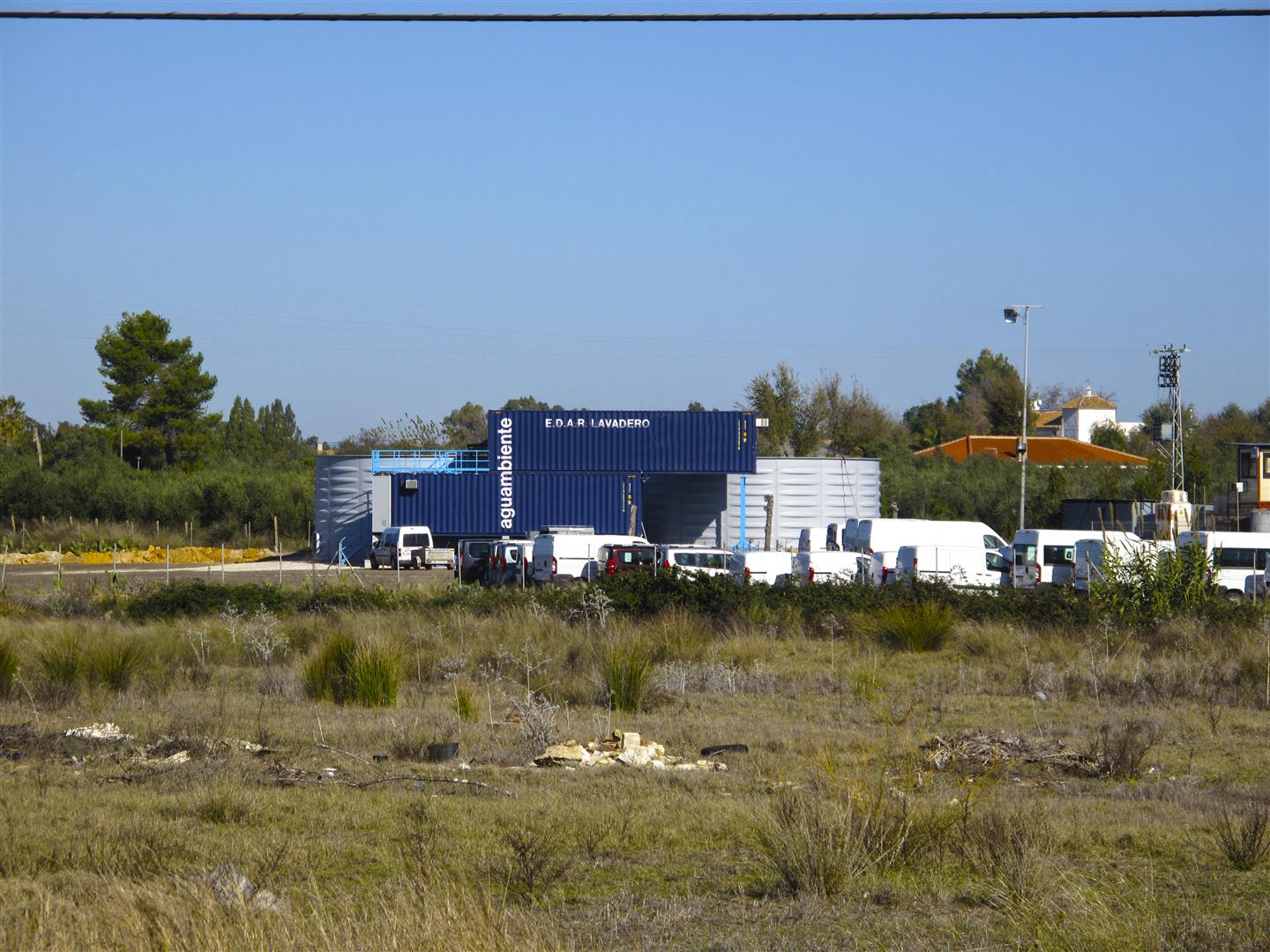 Depuración de aguas residuales de lavadero de cisternas planta contenerizada