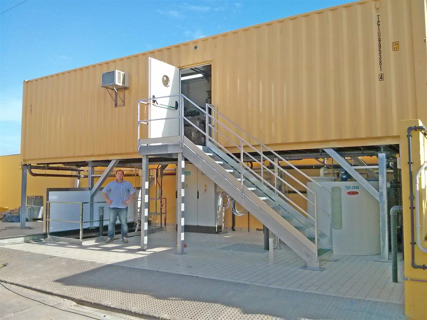 EDAR Planta contenerizada en industria láctea