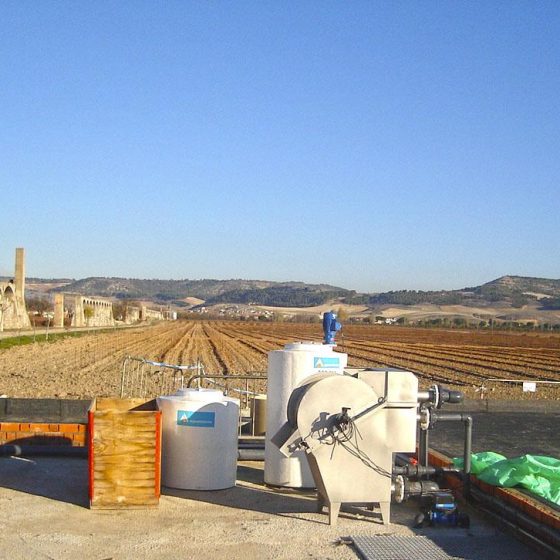 EDAR depuración de aguas residuales de vinos y alcoholes en bodegas