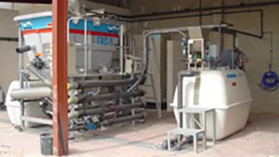 EDAR para lavadero de cisternas 20 m³/día con FRC-5
